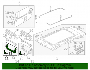 Ручка потолка передняя правая VW Touareg 11-17 бежевая