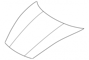 Капот голый Porsche Taycan 20-26