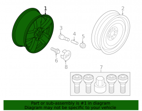 Диск колесный R15 Mini Cooper F56 3d 14-19