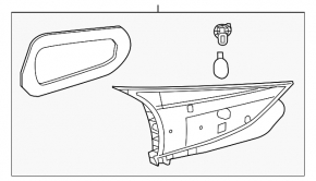 Lampă interioară hayon stânga Mazda 3 14-16 BM halogen, 5d