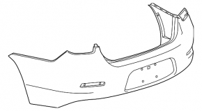 Бампер задний голый Chevrolet Malibu 13-15