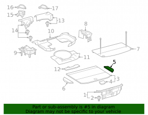Пол багажника правый Lexus NX200t NX300 NX300h 15-21 черный