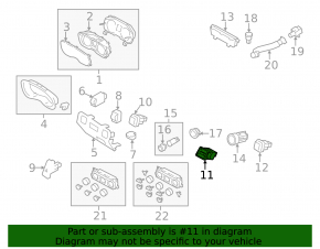 Кнопка ENTER передней панели Subaru Forester 17-18 SJ