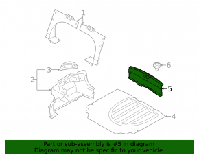 Накладка проема багажника Hyundai Elantra UD 11-13