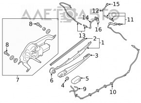 Форсунка омыватель заднего стекла Subaru Forester 19-24 SK