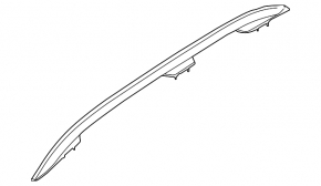 Рейлинги продольные 2шт Subaru Impreza 5d 17-23