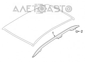 Рейлинги продольные 2шт Subaru Impreza 5d 17-23