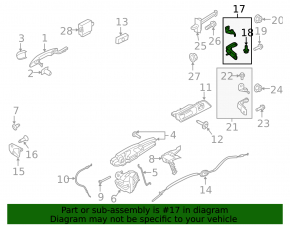 Петля двери верхняя передняя правая Ford Mustang mk6 15-23