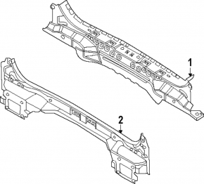 Задняя панель Ford Bronco Sport 21-26 2 части