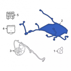 Cablaj bara spate pentru un Ford Bronco Sport 2021-2024 fără senzori de parcare