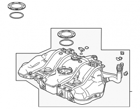 Топливный бак Honda Insight 19-22