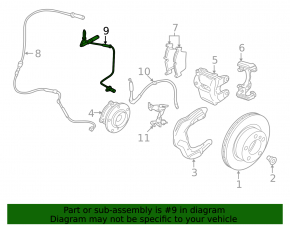 Датчик ABS передний левый BMW 4 F32/33/36 14-20 AWD