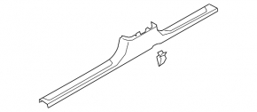 Ornamente prag interior dreapta Audi E-Tron 19-23 negru