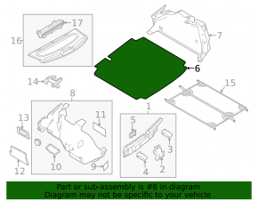 Capac portbagaj VW Jetta 11-18 SUA negru