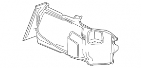 Обшивка арки левая Chevrolet Camaro 16-23 купе