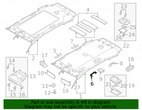 Ручка потолка передняя левая Hyundai Santa FE 19-23 беж
