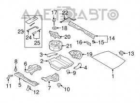 Пенопласт под инструмент Subaru Forester 19-24 SK надлом, трещина