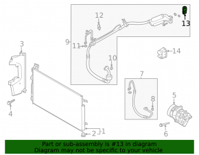 Клапан печки кондиционера Hyundai Sonata 20-23 1.6T, 2.5