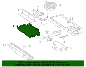 Ornamente podea portbagaj față pentru Mercedes X167 GLS 450 580 20-26