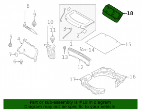 Подсветка обшивки арки задняя левая Mazda CX-90 24-26