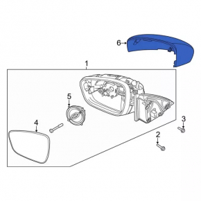 Carcasă oglindă retrovizoare stânga pentru Ford Escape MK4 20-25 fără semnalizator