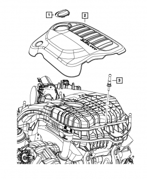 Накладка двигателя Dodge Journey 11-19 3.6