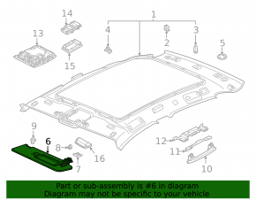 Козырек правый Volkswagen ID.4 23-26 черный