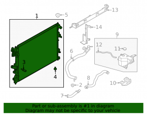 Radiator de răcire cu apă Nissan Murano 25-26