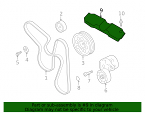 Накладка двигателя Subaru Forester 14-18 SJ 2.5