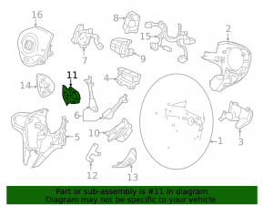 Кнопки управления на руле Honda CRZ 11-15