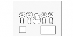 Болт колесный секретка M14x1.25 BMW X5 F15 14-18 комплект