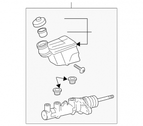 Cilindru principal de frână cu rezervor Lexus GS430 GS450h 06-11