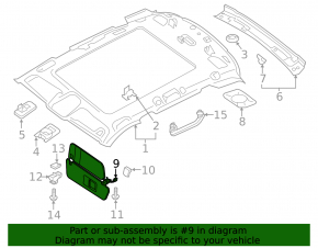 Vizieră stânga pentru Audi Q7 17-24, gri, fără cârlig, curățabil chimic