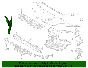 Планка замка капота Lexus LX 22-26