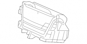 Buzunar negru pentru bord Honda Accord 21-22