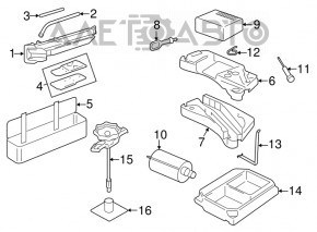 Пенопласт под компрессор VW Touareg 11-17
