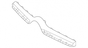 Накладка решетки радиатора grill верхняя Mercedes W167 GLE 350 450 20-23