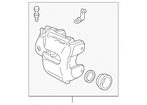 Суппорт передний правый Land Rover Range Rover 13-21