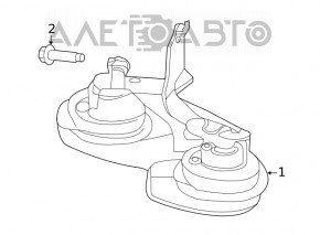 Сигнал low Ford Escape MK4 20-21 с кронштейном