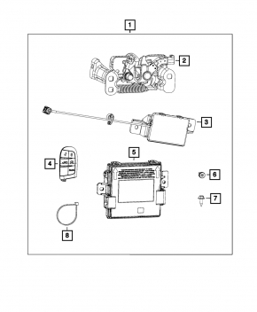 Keyless Entry Antenna Dodge Dart 13-16