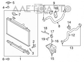 Патрубок охлаждения верхний Mazda CX-5 17-18 2.5
