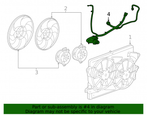 Проводка диффузора Chevrolet Malibu 13-15