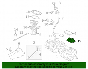 FUEL PUMP CONTROL MODULE Volvo XC90 16-26