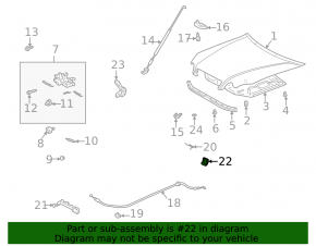 Ручка открытия замка капота Lexus RX300 RX330 RX350 RX400h 04-09 беж