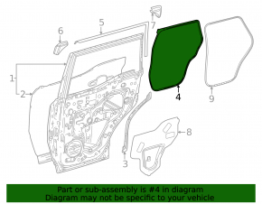 Garnitură ușă spate stânga Lexus GX 24-26