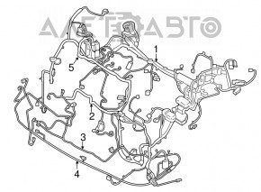 Проводка подкапотная с блоком предохранителей Ford Edge 15-16 2.0T