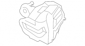 Замок двери передней левой Ford Mustang mk6 15-23