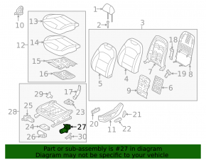 Scaun șofer Kia Niro 17-22 HEV, PHEV fără AIRBAG, gri combinat, mecanic, fără tetieră, necesită curățare, zgârieturi pe căptușeală