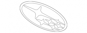 Emblemă bara față Subaru BRZ 13-20