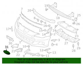 Emblemă bara față Subaru BRZ 13-20